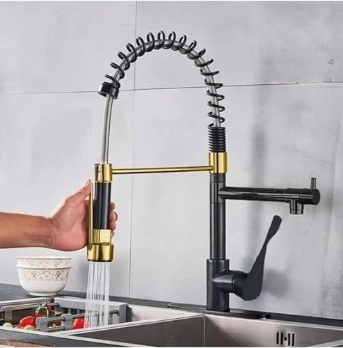 خلاط مطبخ شيف أسود×ذهبي شداد 2*1 بتصميم مميز