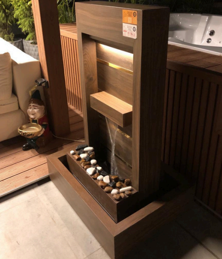 (طلب مسبق) نافورة شلال بورسلين ماركة BON - كود BWF-00A1 - المقاس 110×60×25 سم