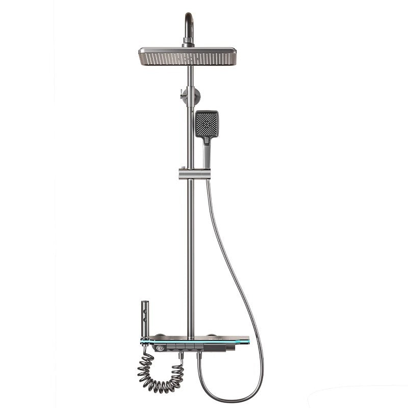 Modern piano shower mixer with touch screen control and multi-water distribution